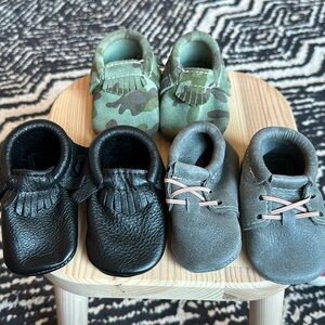 Freshly Picked Bundle of Size 3 Moccasins Camo Black Grey